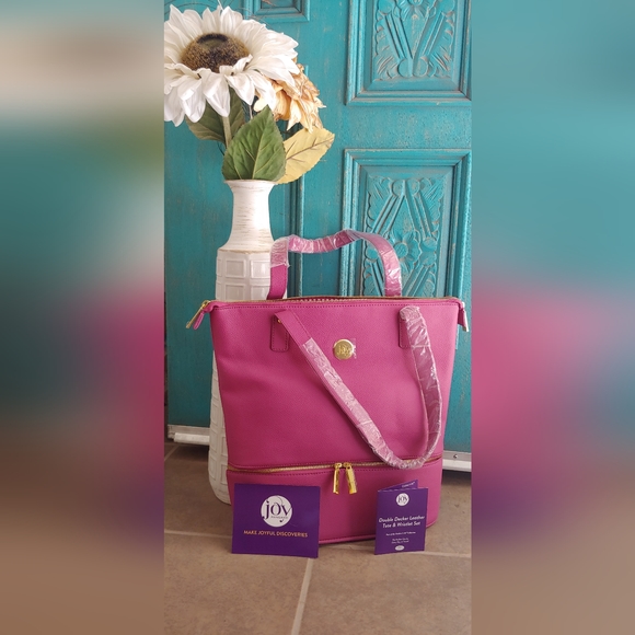 Joy Mangano Bags Joy Mangano Leather Tote Poshmark